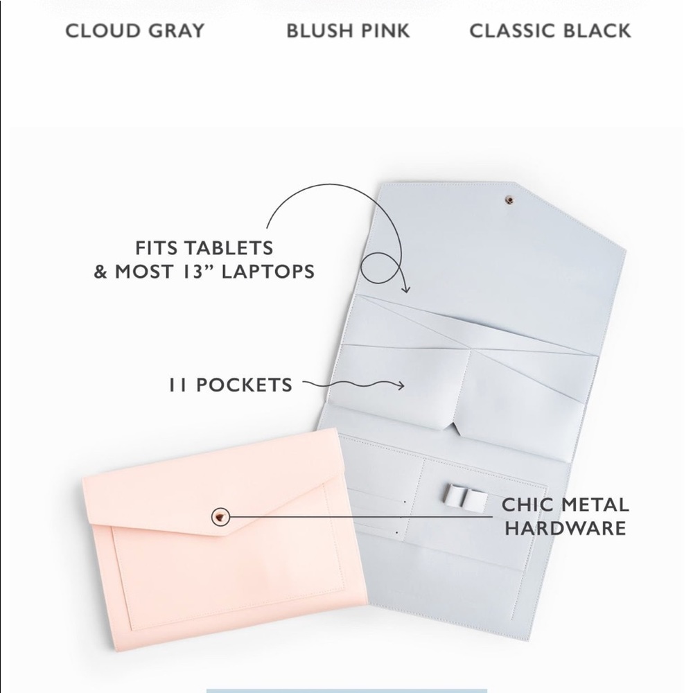 Glass Ladder & Co Megan Portfolio Clutch